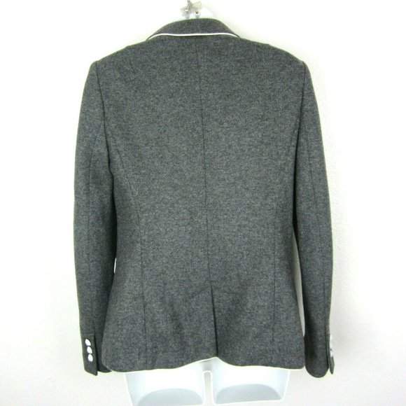 BANANA REPUBLIC Gray Italian Wool Blazer 6 Jacket - Picture 5 of 11